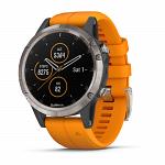 Garmin Fenix 5 Plus Sapphire Titanium / Orange Band