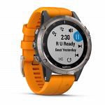 Garmin Fenix 5 Plus Sapphire Titanium / Orange Band