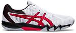 ASICS Gel-Blade 7 White / Classic Red