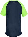 Under Armour UA Raid 2.0 Dash Fade Short Sleeve Green Navy