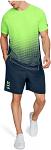 Under Armour UA Raid 2.0 Dash Fade Short Sleeve Green Navy