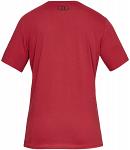 Under Armour UA Stacked Left Chest Short Sleeve Red