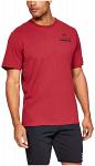 Under Armour UA Stacked Left Chest Short Sleeve Red