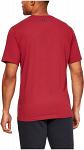 Under Armour UA Stacked Left Chest Short Sleeve Red