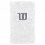 Wilson Extra Wide Wristband White / Trade Winds