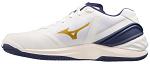 Mizuno Wave Stealth NEO White / Blue Ribbon / Gold