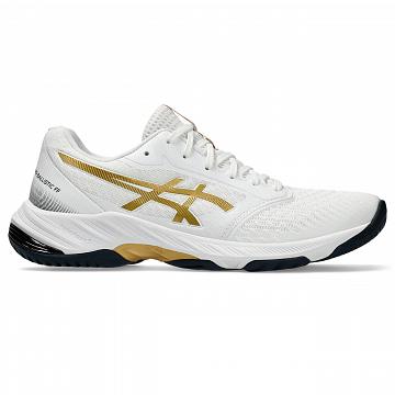 ASICS Netburner Ballistic FF 3 White / Pure Gold