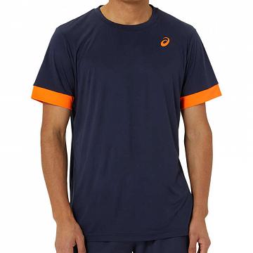 ASICS Court SS Top Midnight / Shocking Orange