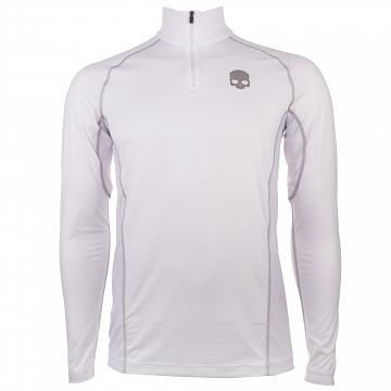 Hydrogen Essential Zipped Second Skin Longsleeve White / Grey