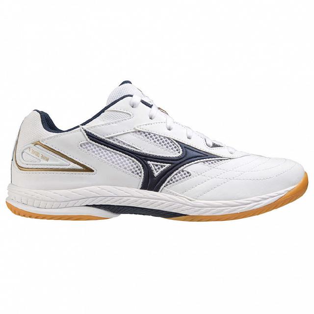 Mizuno Wave Drive 9 White / Dress Blues / Gold