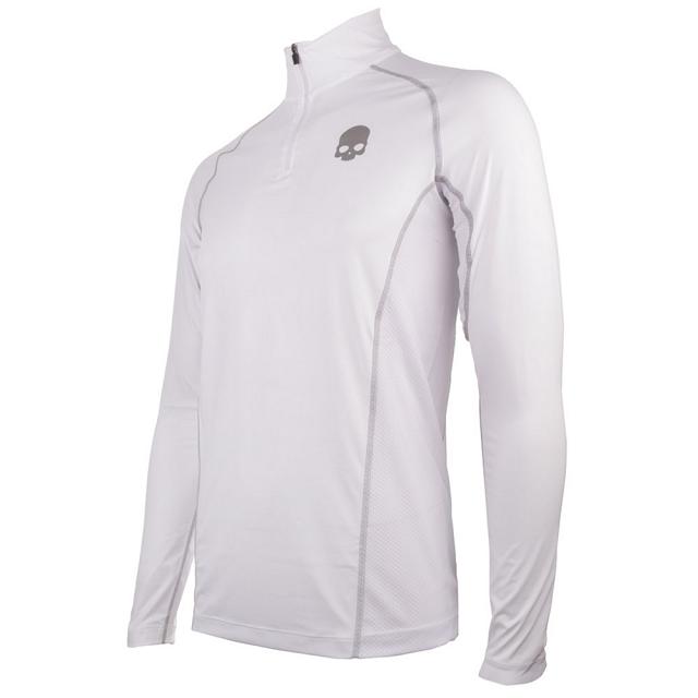 Hydrogen Essential Zipped Second Skin Longsleeve White / Grey